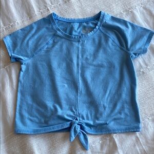 Lilly Pulitzer luxletic Blue Kids Tie-Front T-Shirt